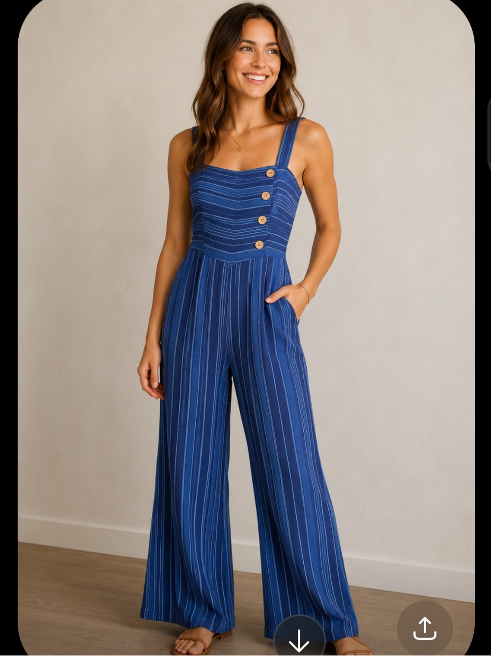 Indigo Rein Vintage Denim Jumpsuit, size small